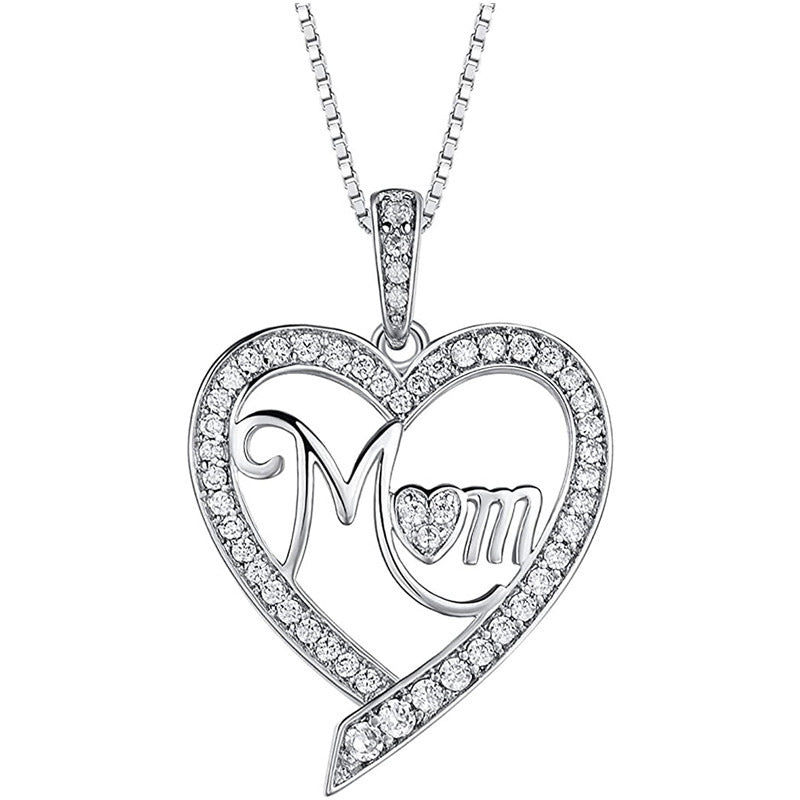 Glamorous Shi Mother's Day Gift Heart-shaped Necklaces