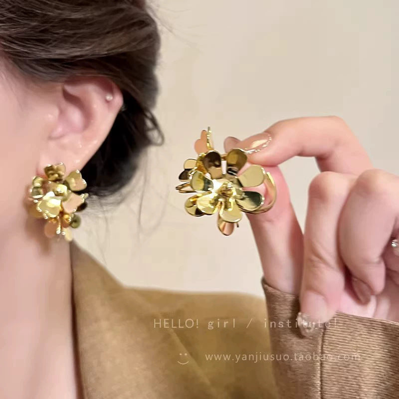 Flower Female Seaside Vacation Dopamine Fashion Temperament Earrings
