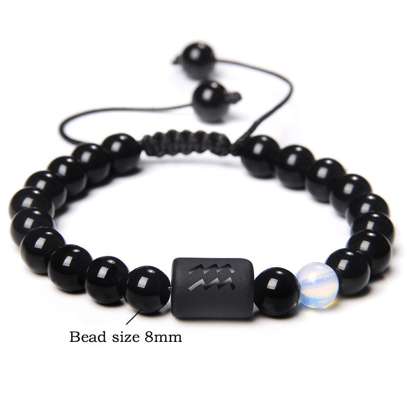 Women's & Men's Twee Constellation Woven Stone Beaded Adjustable Bracelet