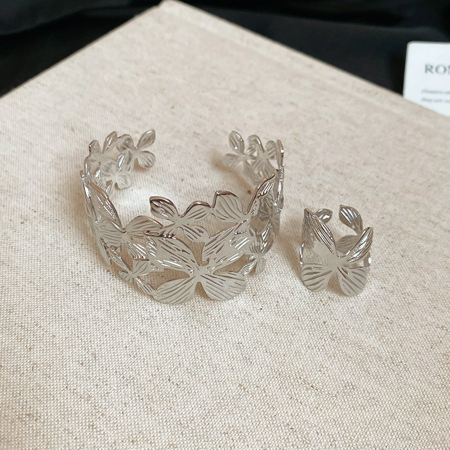 Acrylic Glossy Blooming Korean Style Simple Light Luxury Bracelet