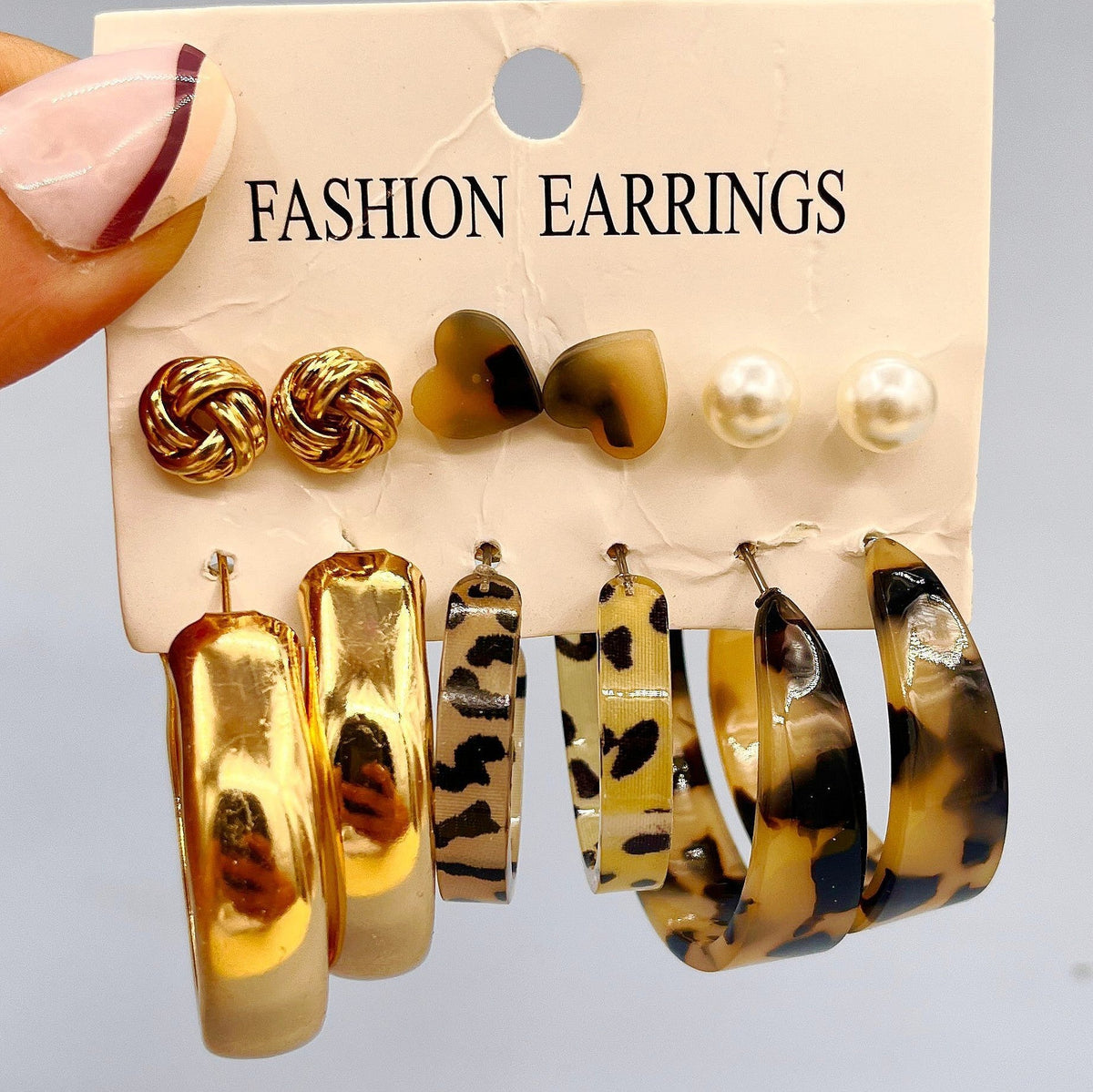Women's French Retro Circle Pearl For Stud Earrings