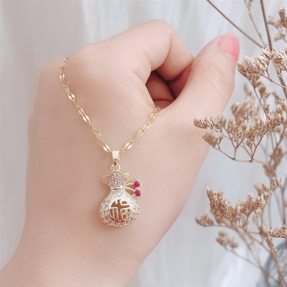 Women's Fashion Trendy Grace Lucky Bag Clavicle Necklace