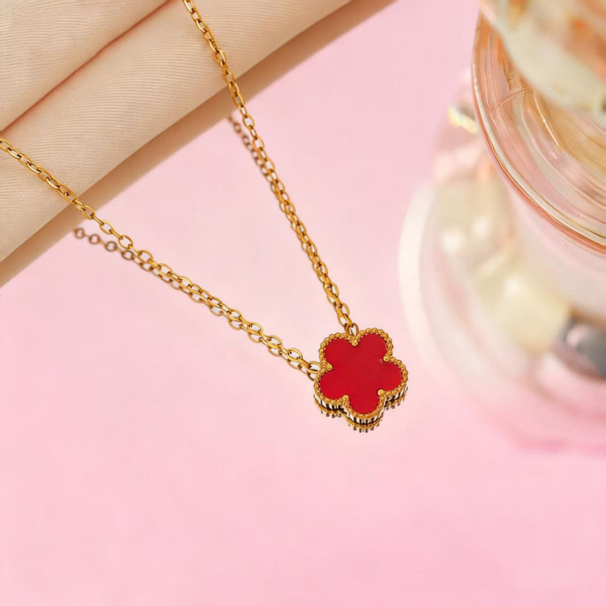 Women's Double-sided Parthenocissus Grass Light Luxury High-grade Simple Niche Necklaces