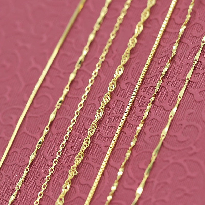 Women's Imitation Clavicle Chain Plated Yellow Gold Necklaces
