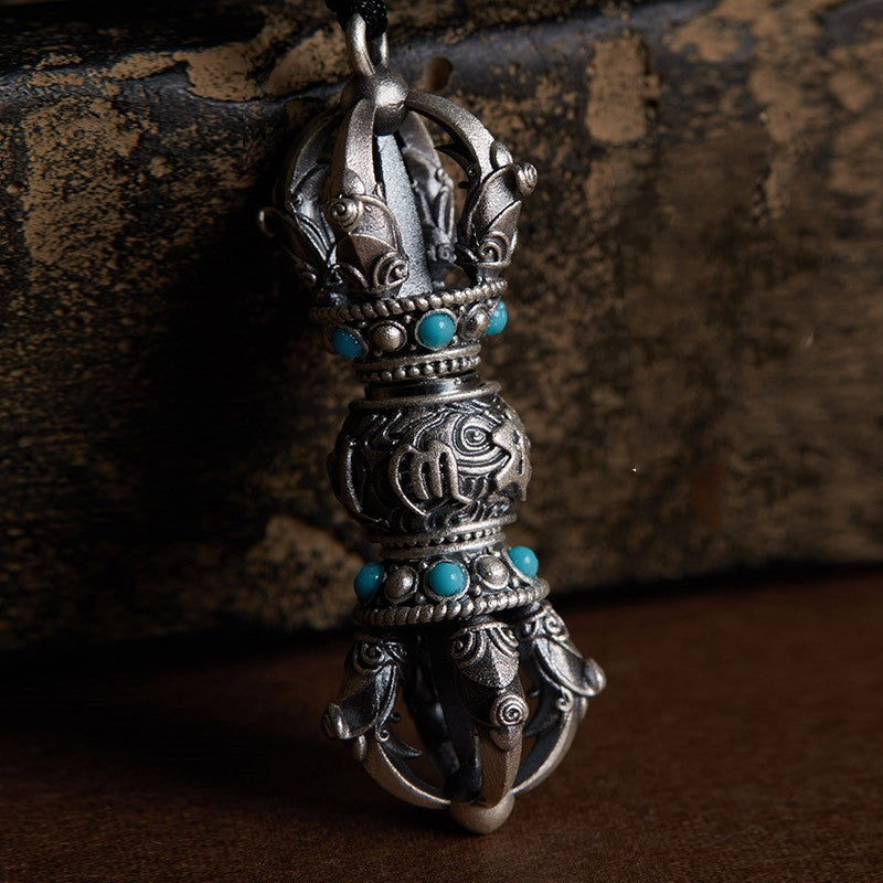 Women's & Men's Ethnic Style Retro Vajra Thai Sier Pendant