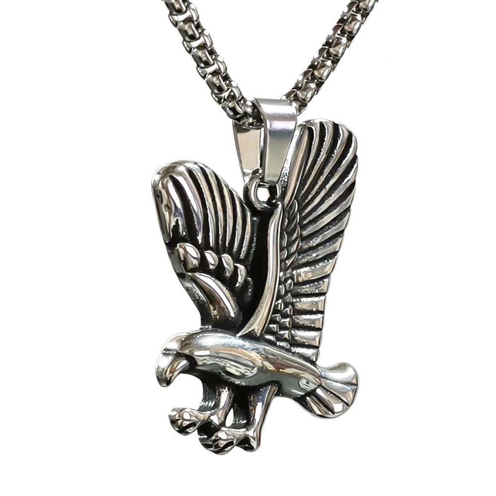 Men's Stainless Steel Wings U-shaped Hip Hop Pendant