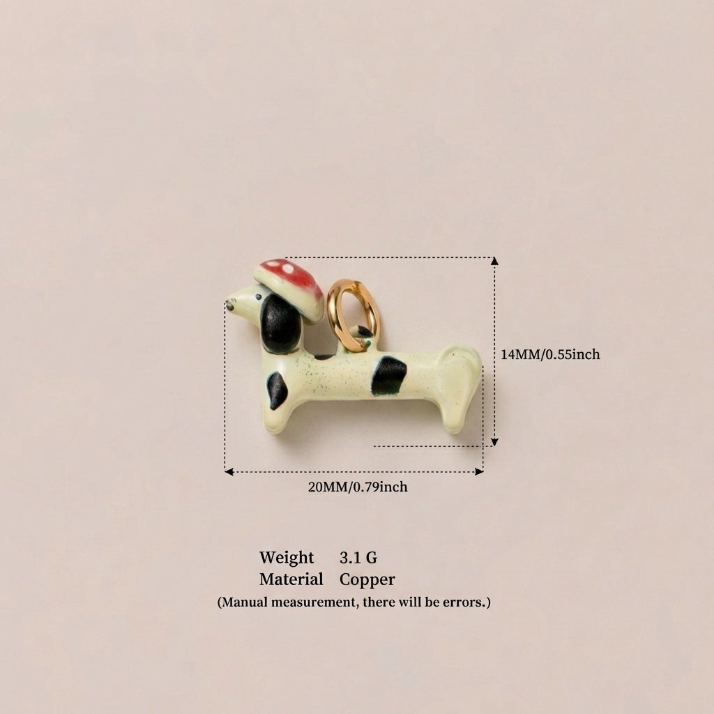 Unique Design Puppy Diversified Exquisite Details Highlight Stylish Textured Pendant