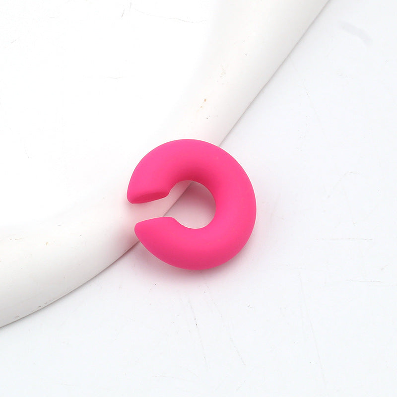 Trendy Matte Candy Color Popular Personalized Ear Clip