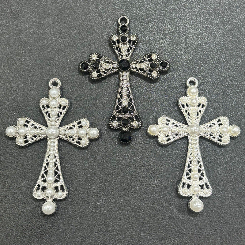 Cross Alloy Phone Case Beauty Material Handmade Suitcase Pendant