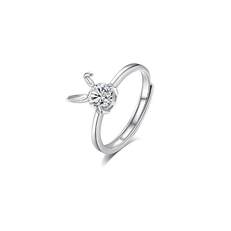 High-grade Couple Carrot Bunny Boutique Valentine's Day Rings