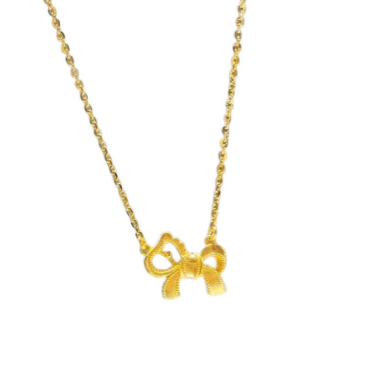 Design Chinese Style Pony Bow Female Necklace
