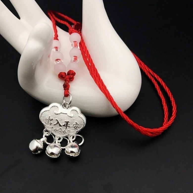 Longevity Lock Female Safe Trip Sier Necklaces