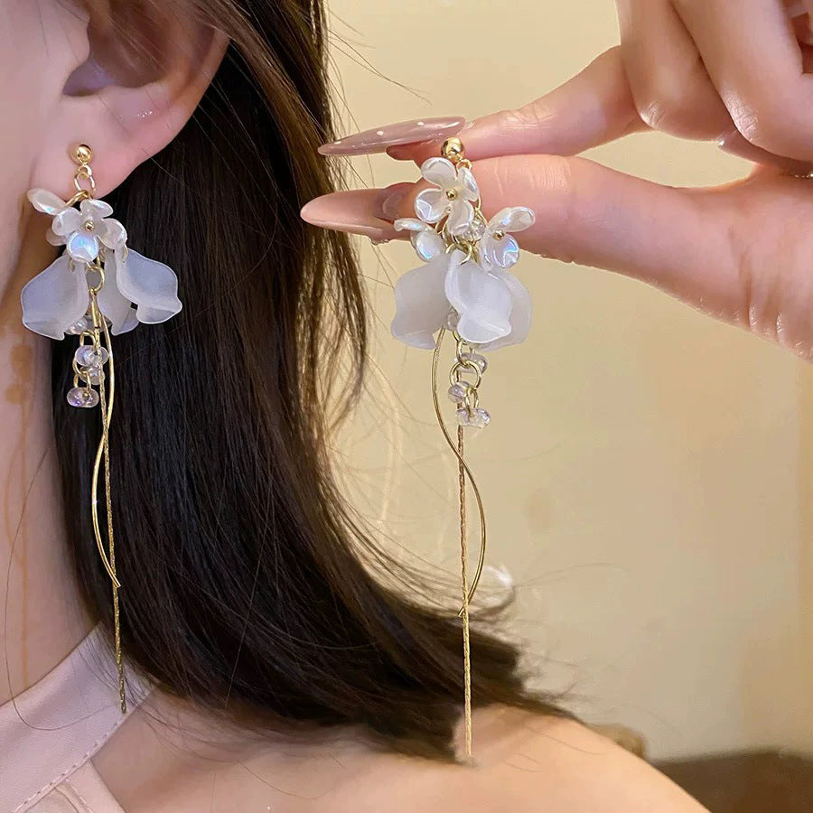 Flower Female Seaside Vacation Dopamine Fashion Temperament Earrings