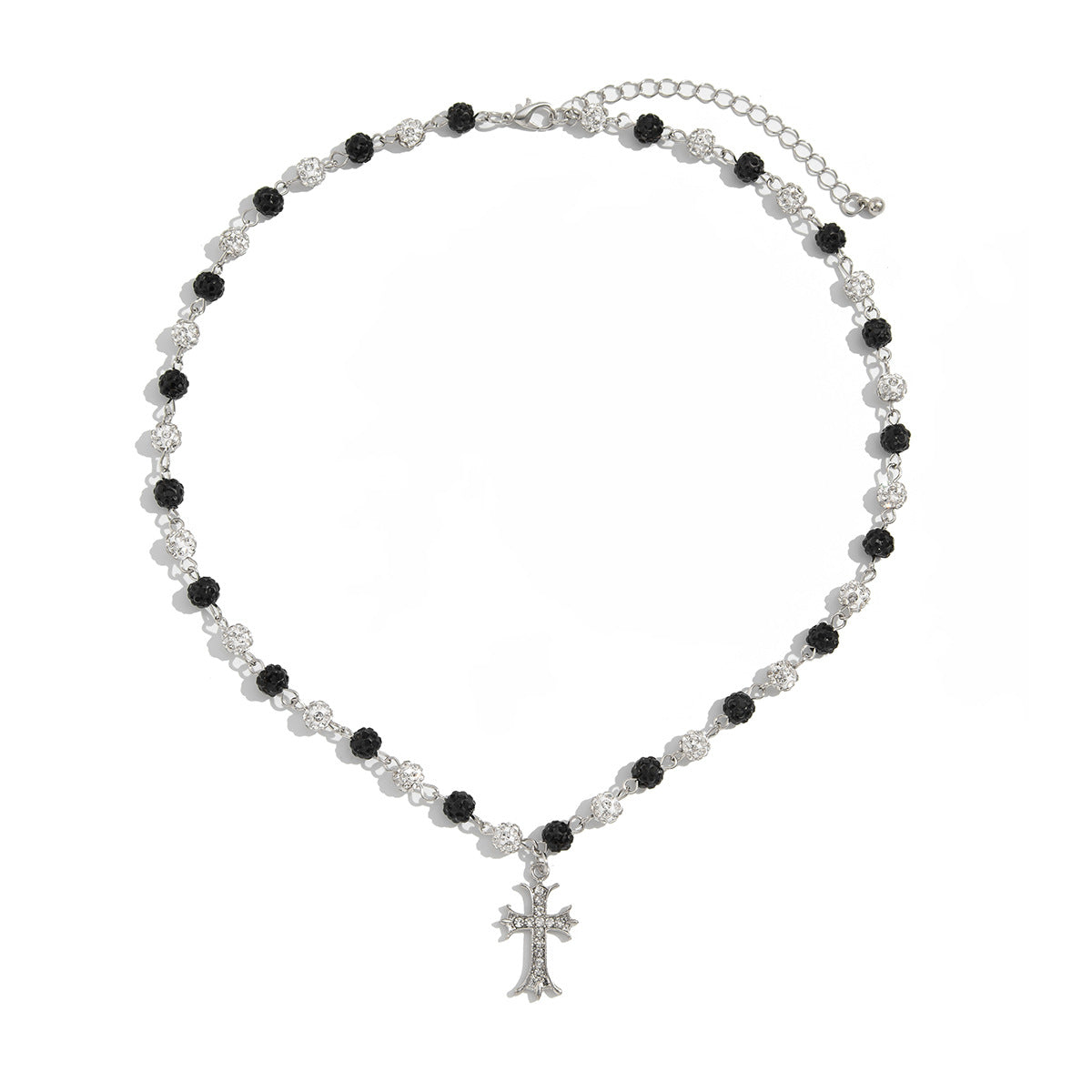 Men's Hop Niche Rhinestone Ball Stitching Clavicle Necklaces