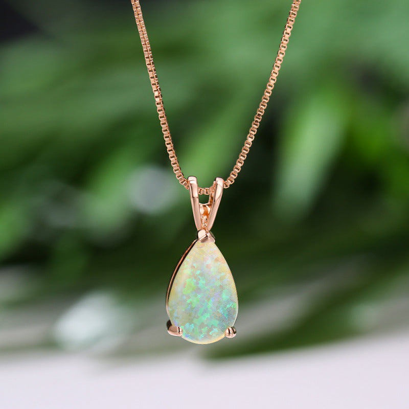 Water Drop Opal Female Temperament High Sense Pendants