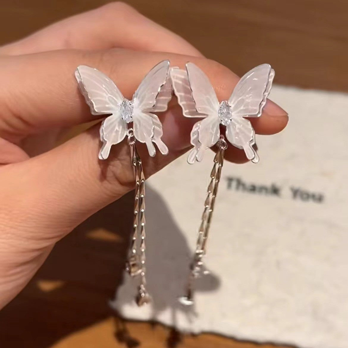 Women's Style Fairy Butterfly Three-dimensional For Sweet Earrings