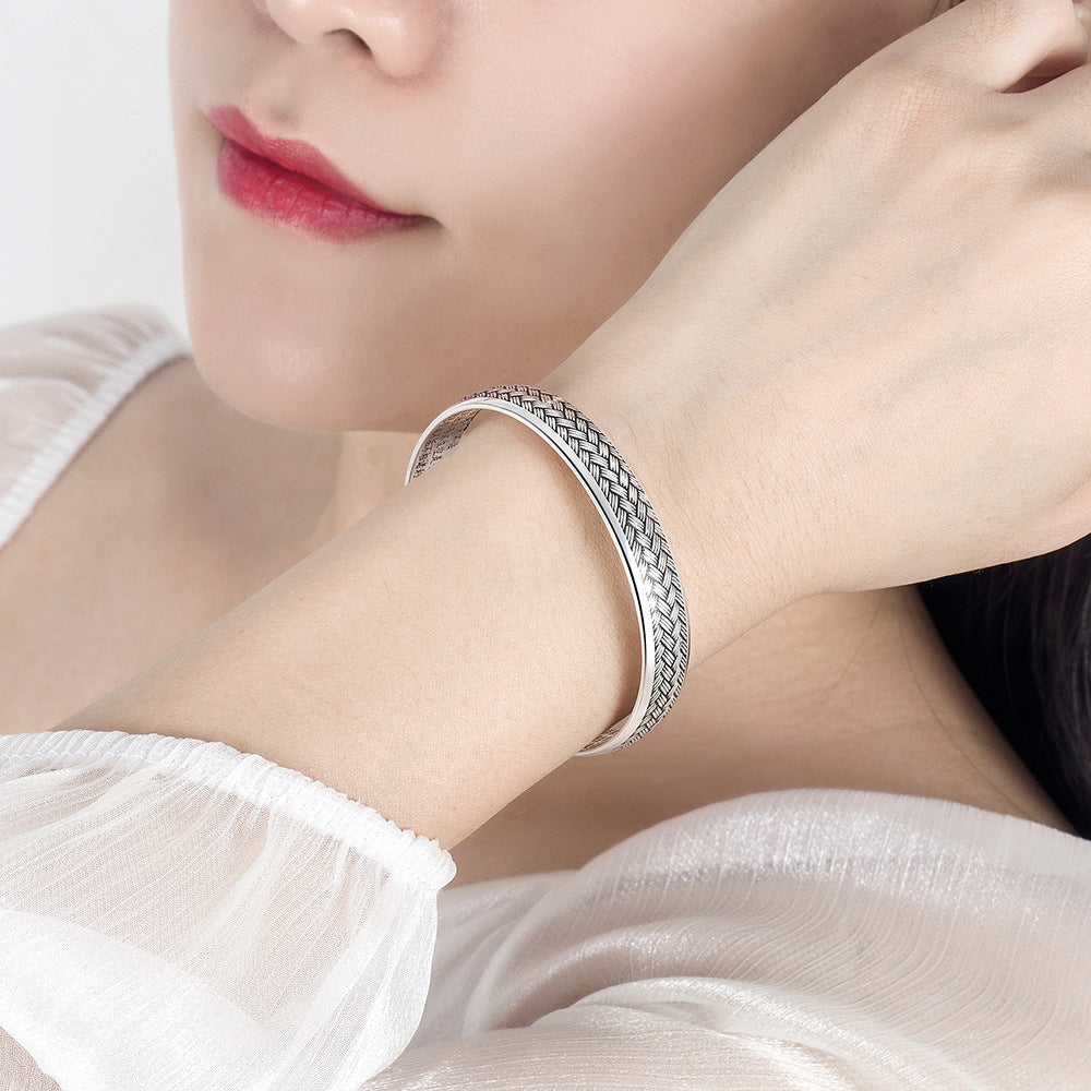 Female Personality Design Woven Surface Couples Openings Romantic Bracelet