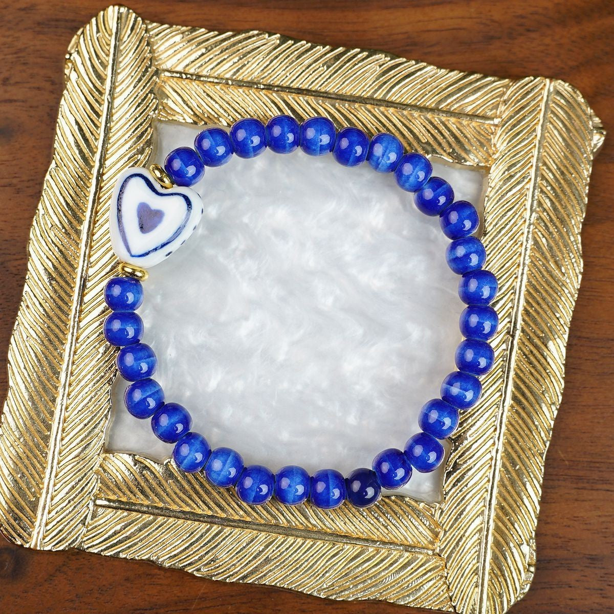 Ceramic Painted Pottery Beads Female Literary Bracelet