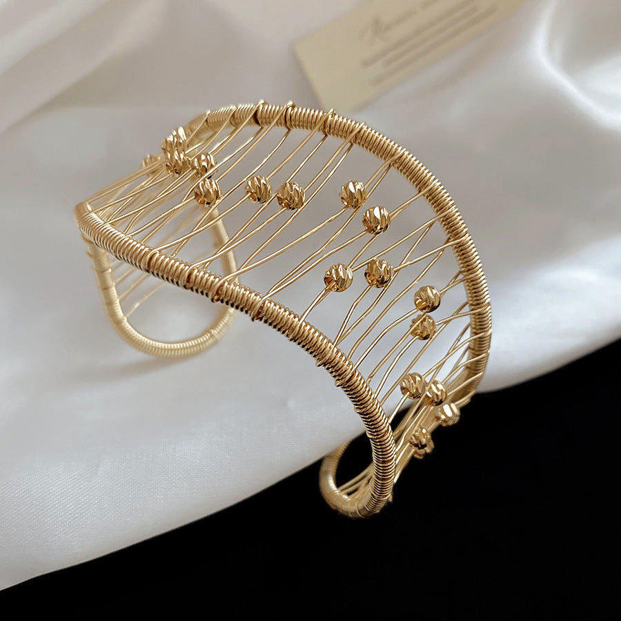 Acrylic Irregular Retro Unique Design Niche Simple Bracelet