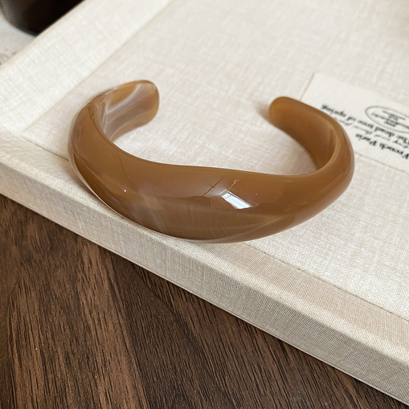 Women's Oval Open-ended Personality Exaggerated Minimalist Design Bracelets