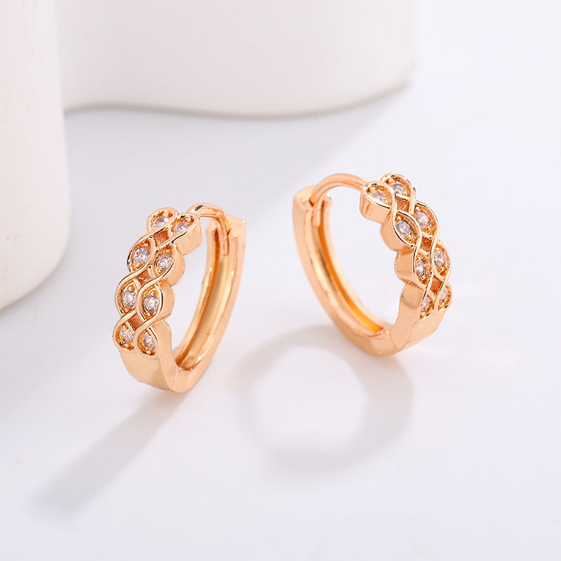 Women's High-grade Night Market Style Graceful Ear Clips Rings