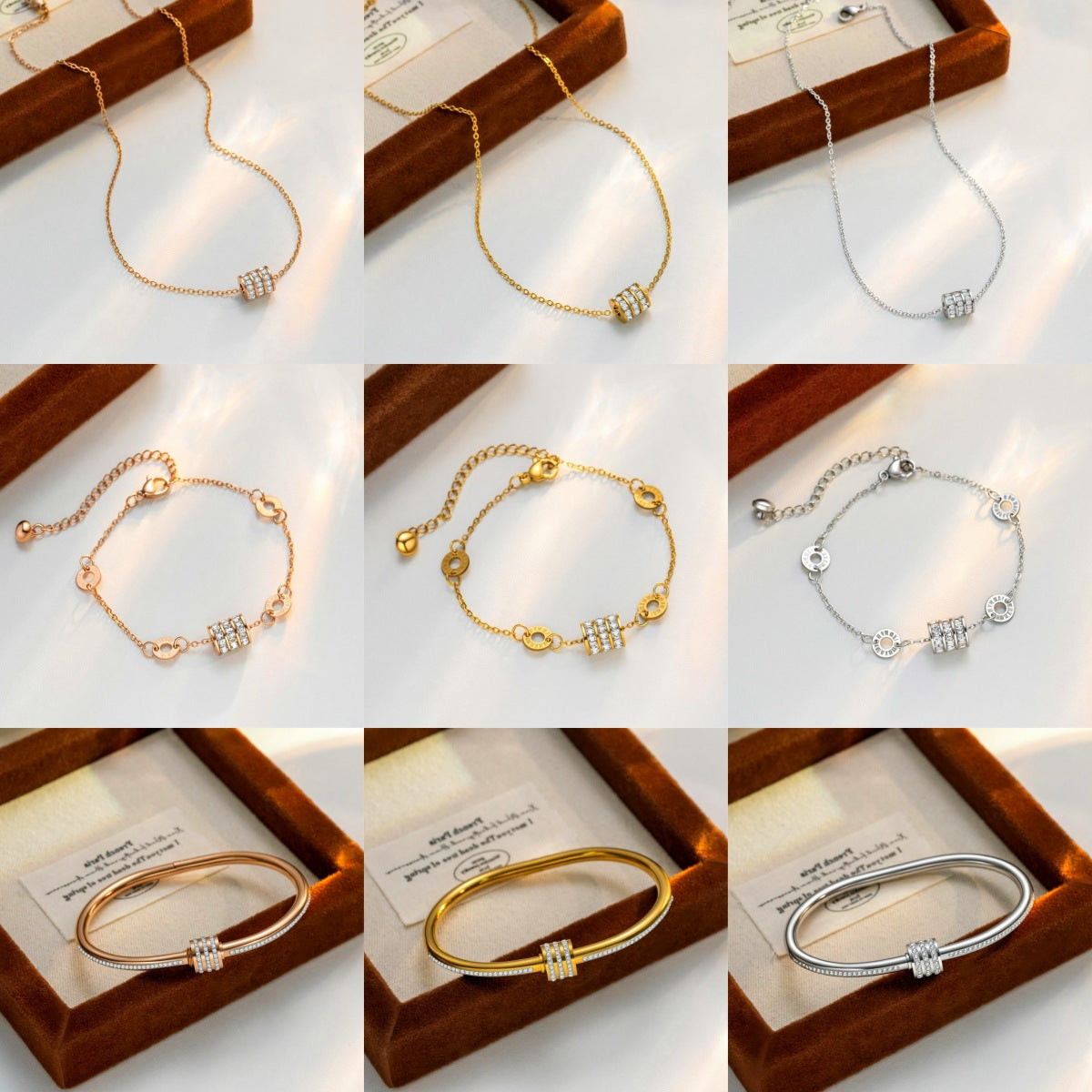 Small Waist Titanium Steel Female Special Interest Light Luxury High-grade Bracelets