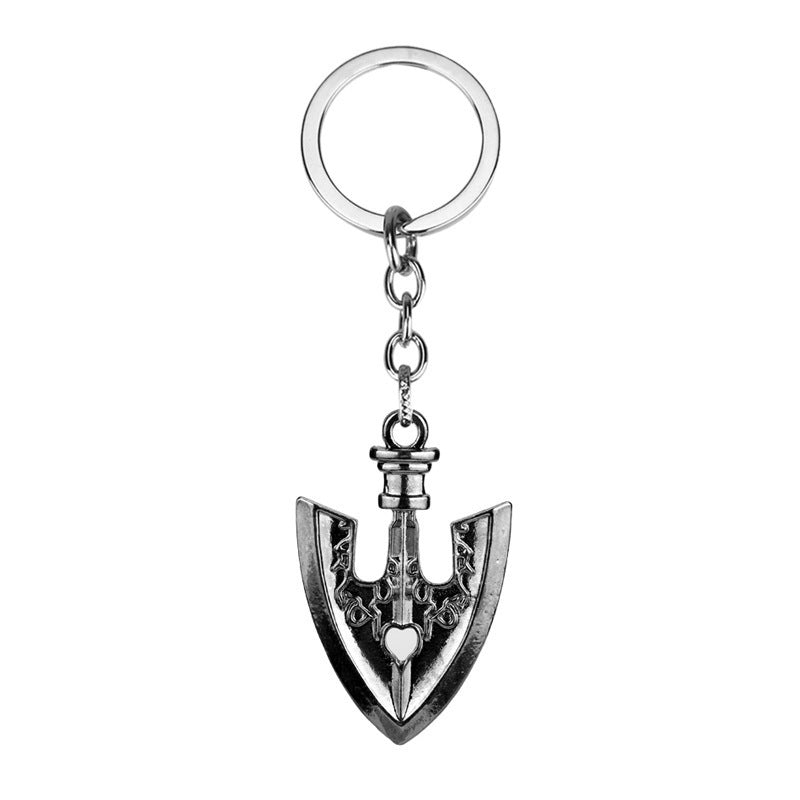 Adventure Golden Arrow Creative Small Shovel Alloy Rings
