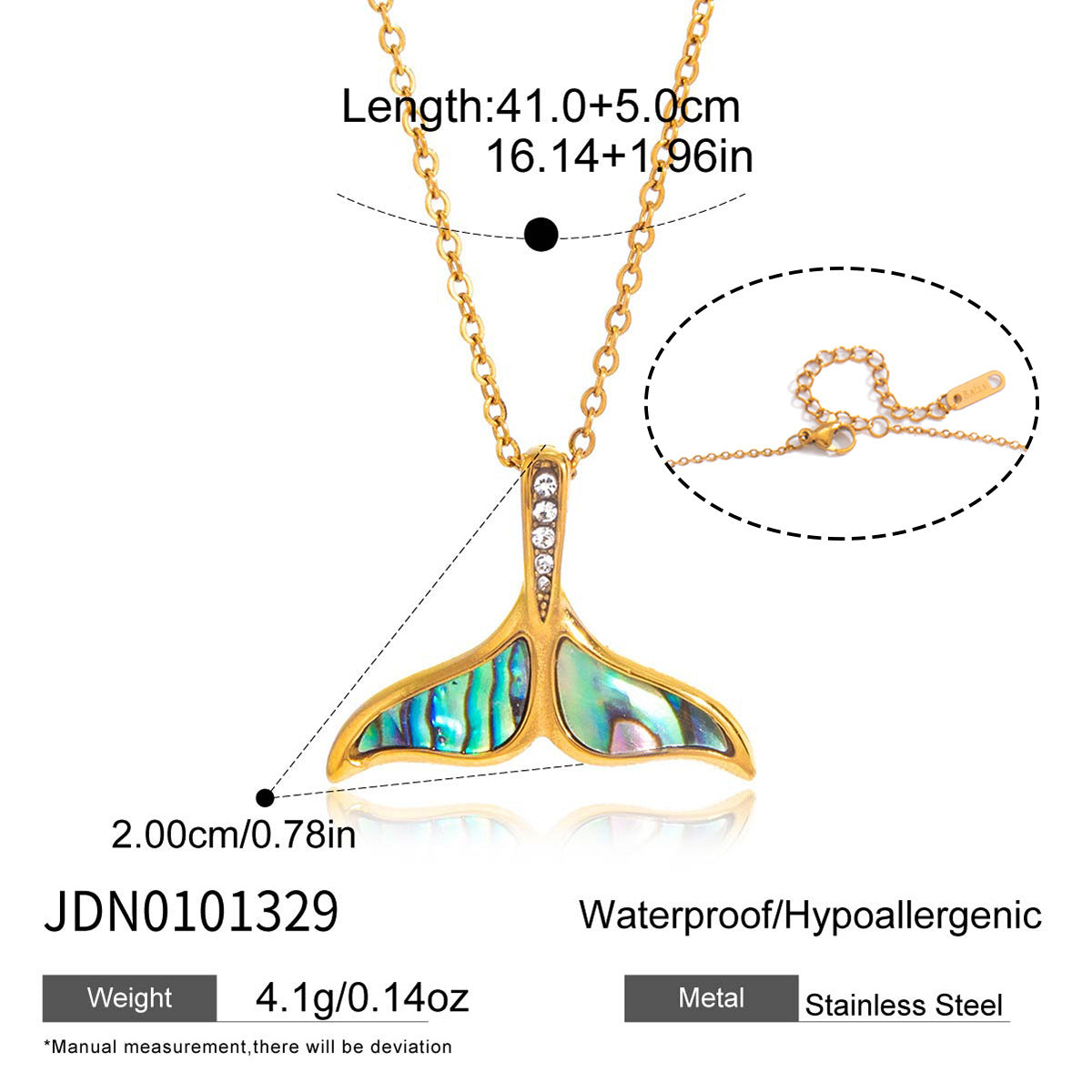 Titanium Steel Clavicle Chain Seaside Vacation Style Necklace
