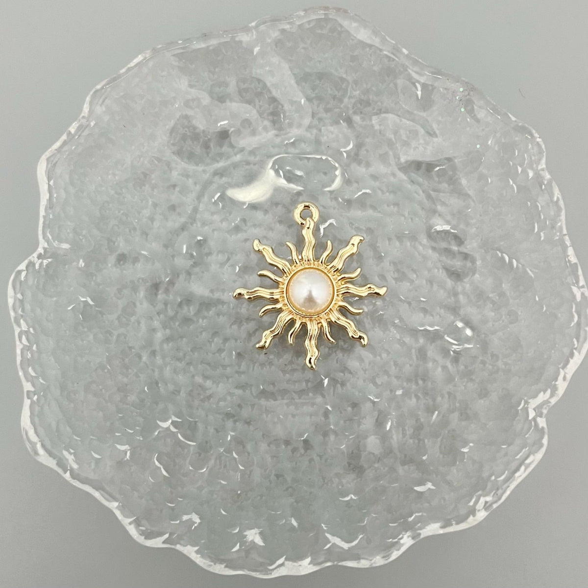 Alloy Baroque Water Transparent Series Gem Sunflower Necklaces
