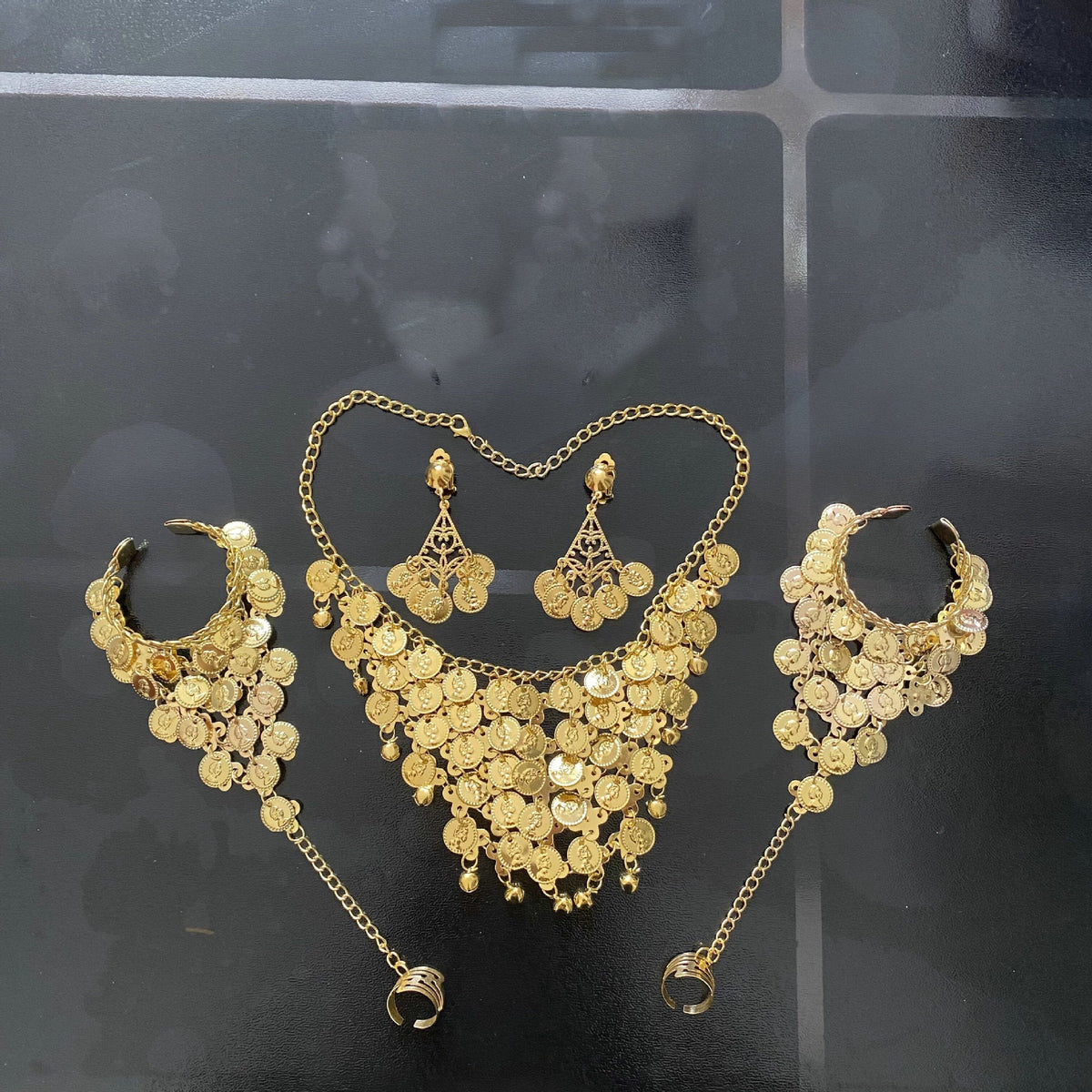 Performance Costume Belly Gold Beauty Head Hair Bracelets