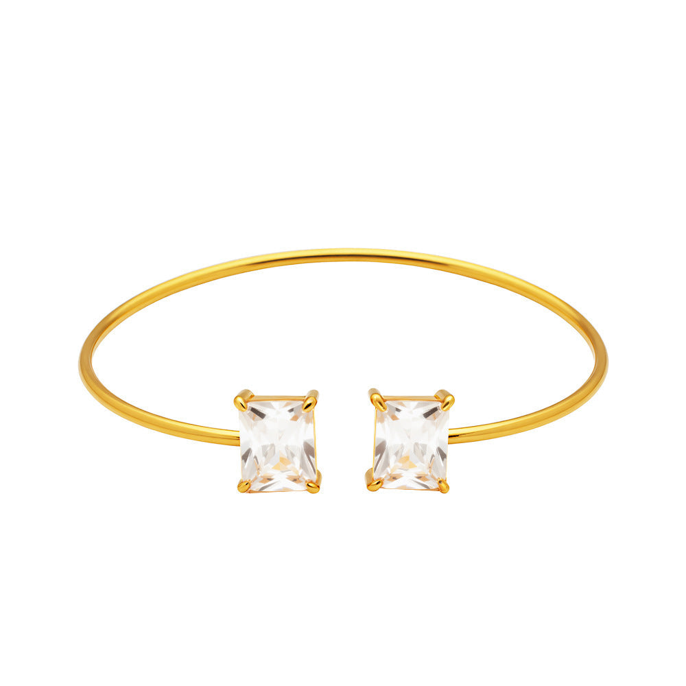 Female Fashion Design Sense Color Square Bracelets