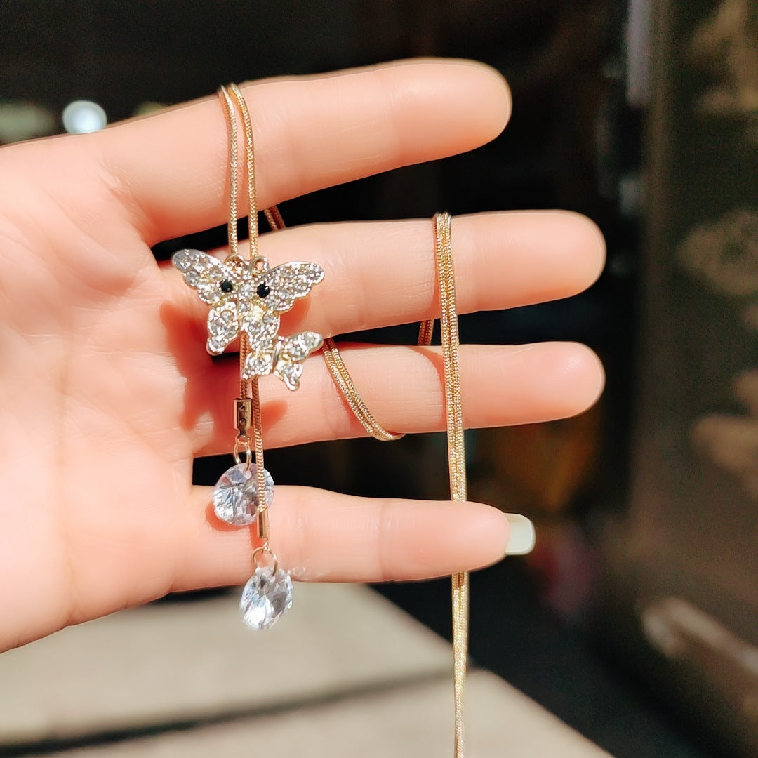 Women's Pearl Sweater Chain Long Design Niche Necklaces