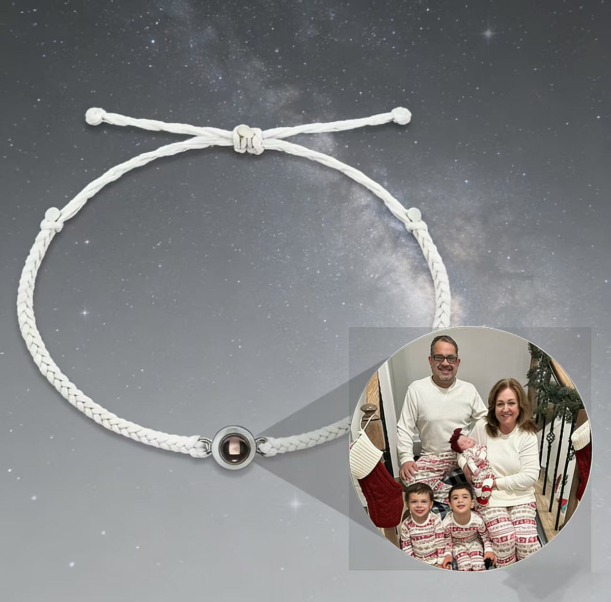 Women's & Men's Simple Titanium Steel Hand-woven Projection Languages Love You Niche Bracelets