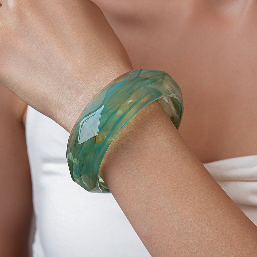 Acrylic Glossy Blooming Korean Style Simple Light Luxury Bracelet