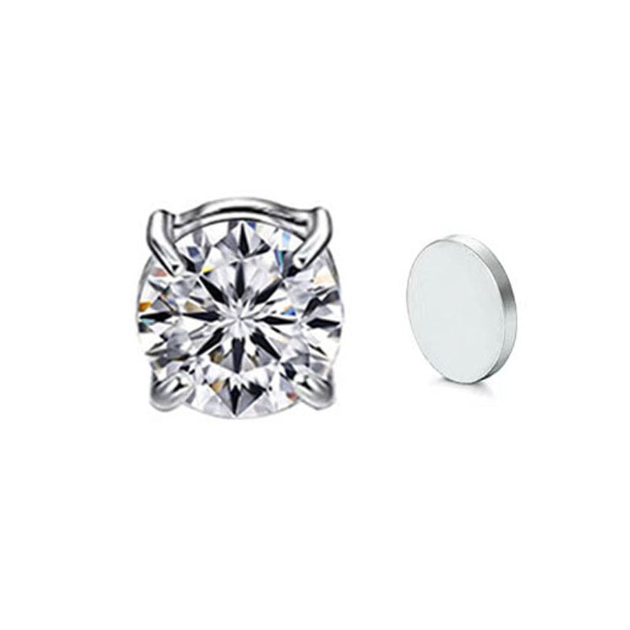 Women's & Men's No Pierced Pseudo Zircon Magnet Clips Earrings