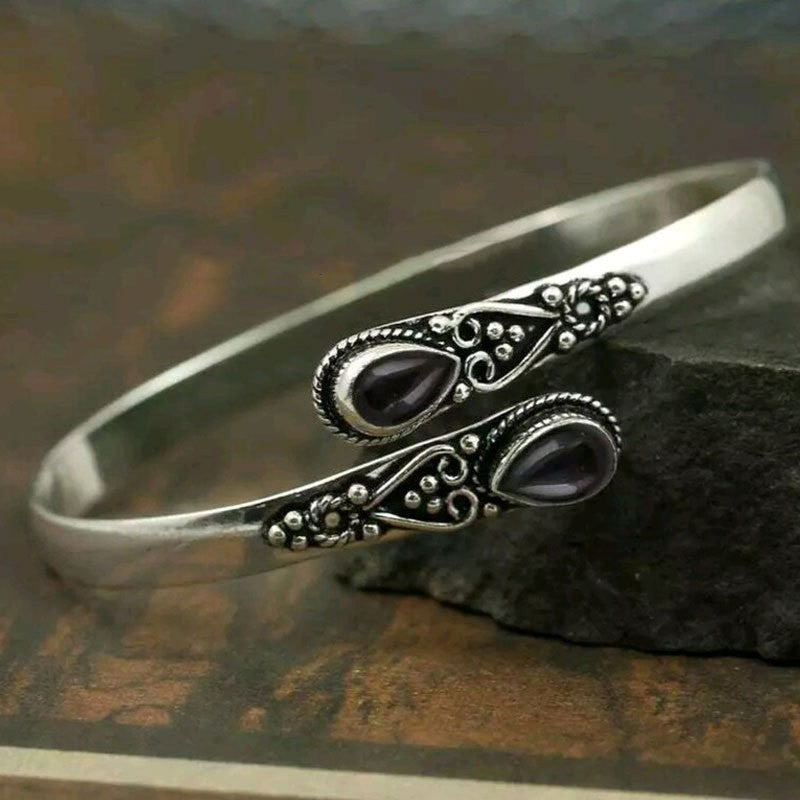 Agate Retro Adjustable Opening Environmental Protection Bracelet