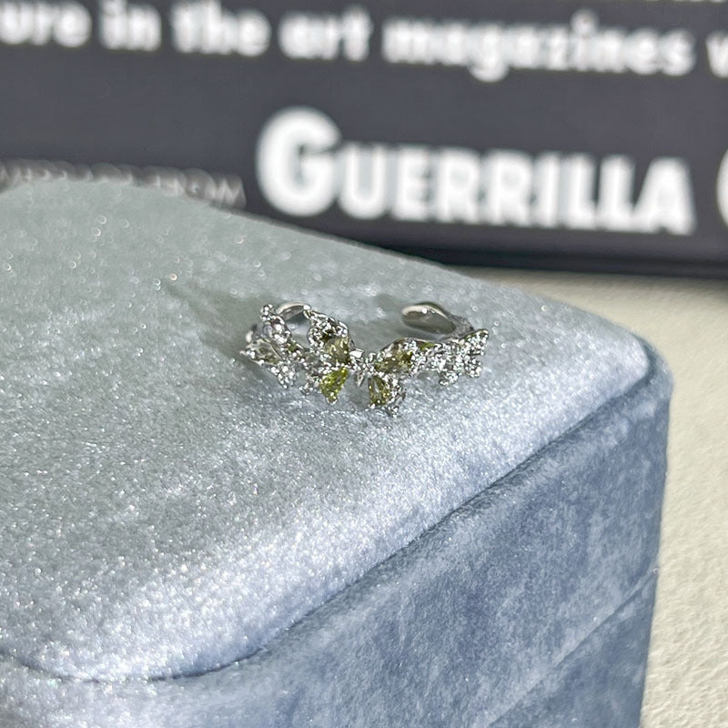 Shiny Diamond Female Cold Wind Simple Korean Style Niche Rings