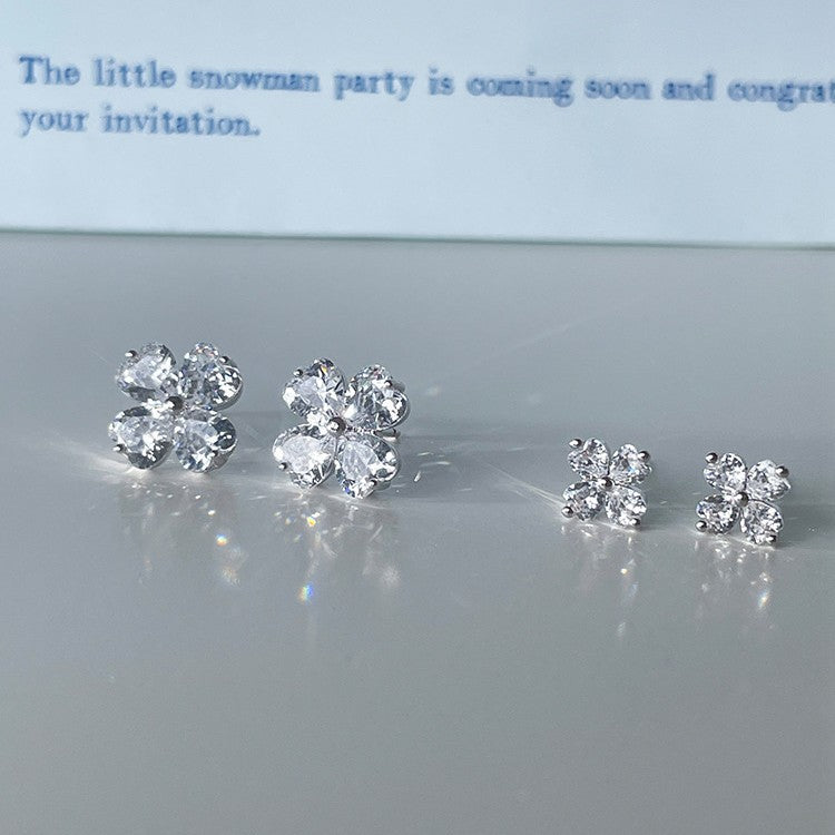 Women's Beautiful Super Flash Zircon Light Luxury High-grade Earrings