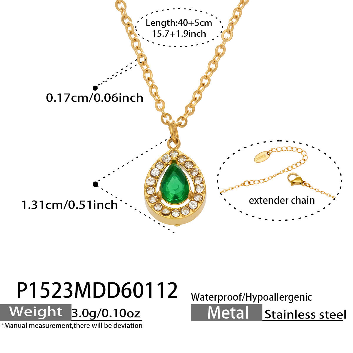 Flash Zircon Stainless Steel Combination Exquisite Gorgeous Full Jewelry Set