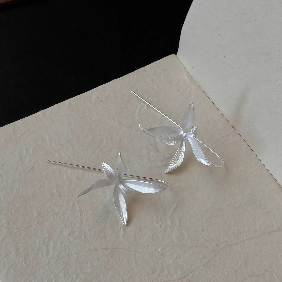 Women's Chinese Orchid Exquisite Light Luxury Unique Design Flower Niche Temperament Earrings