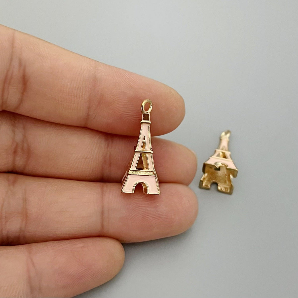 Alloy Iron Tower Dripping Handmade Material Earrings