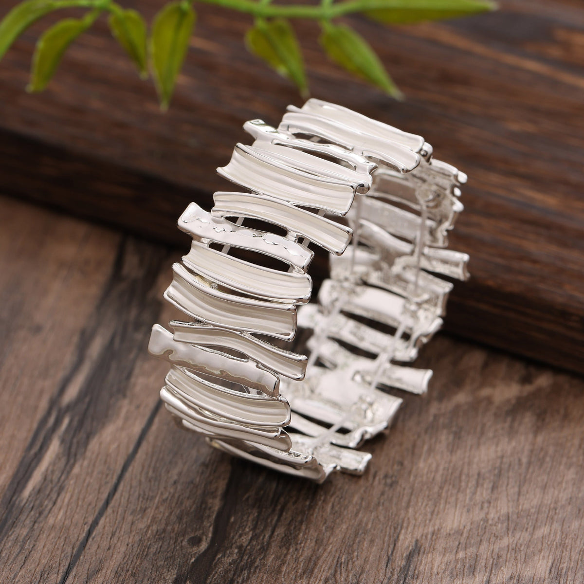 Women's Color Exaggerated Geometry Elastic Creative High Sense Bracelet