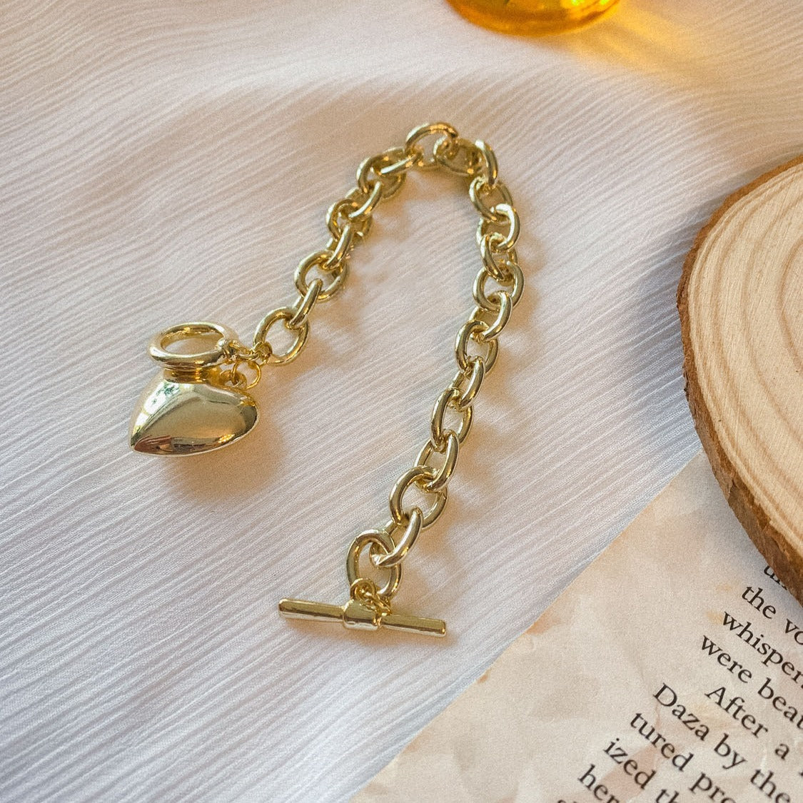 Simple Heart Female Fashion Personality Shape Bracelet
