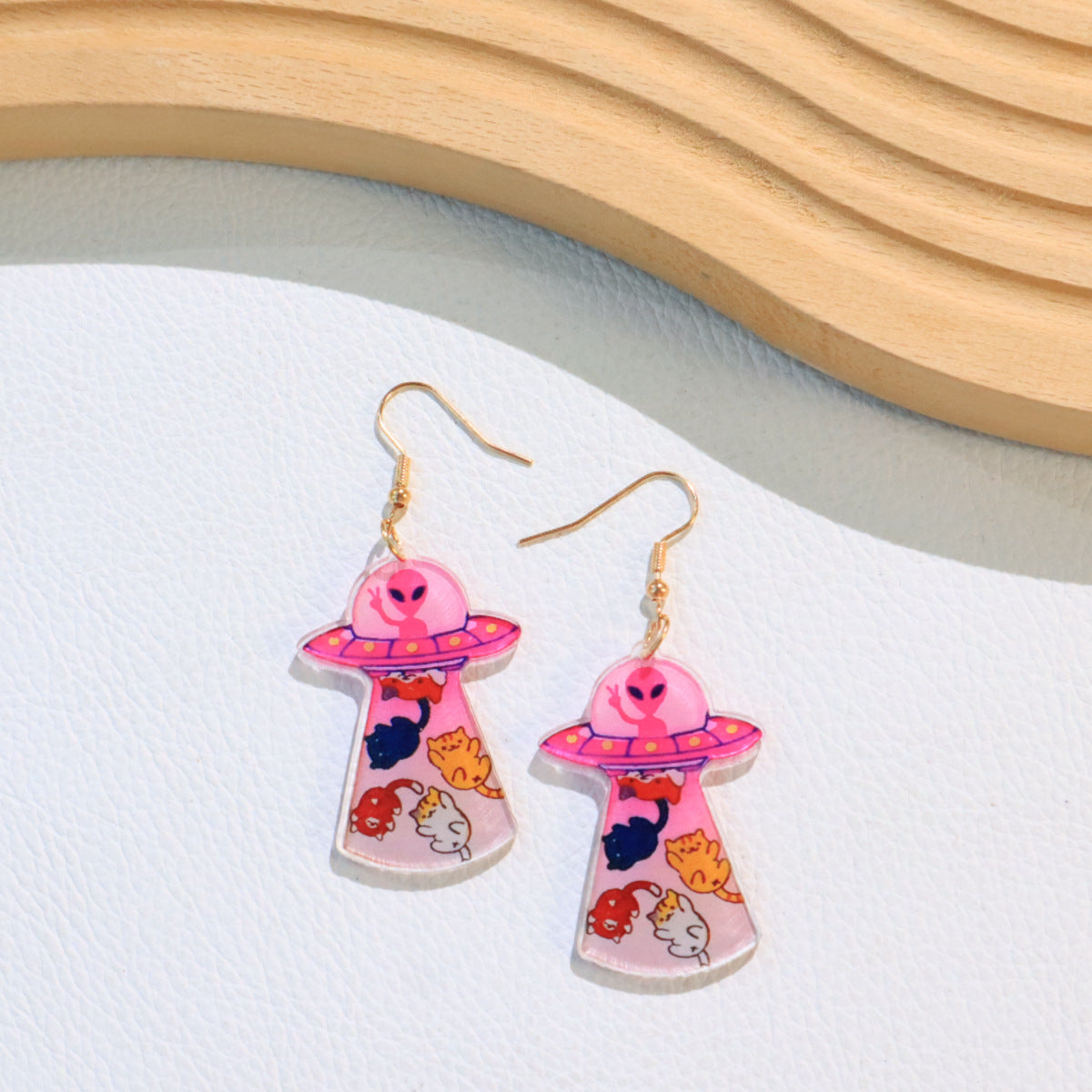 Women's Personalized Funny Alien Cat Animal Daily Party Earrings