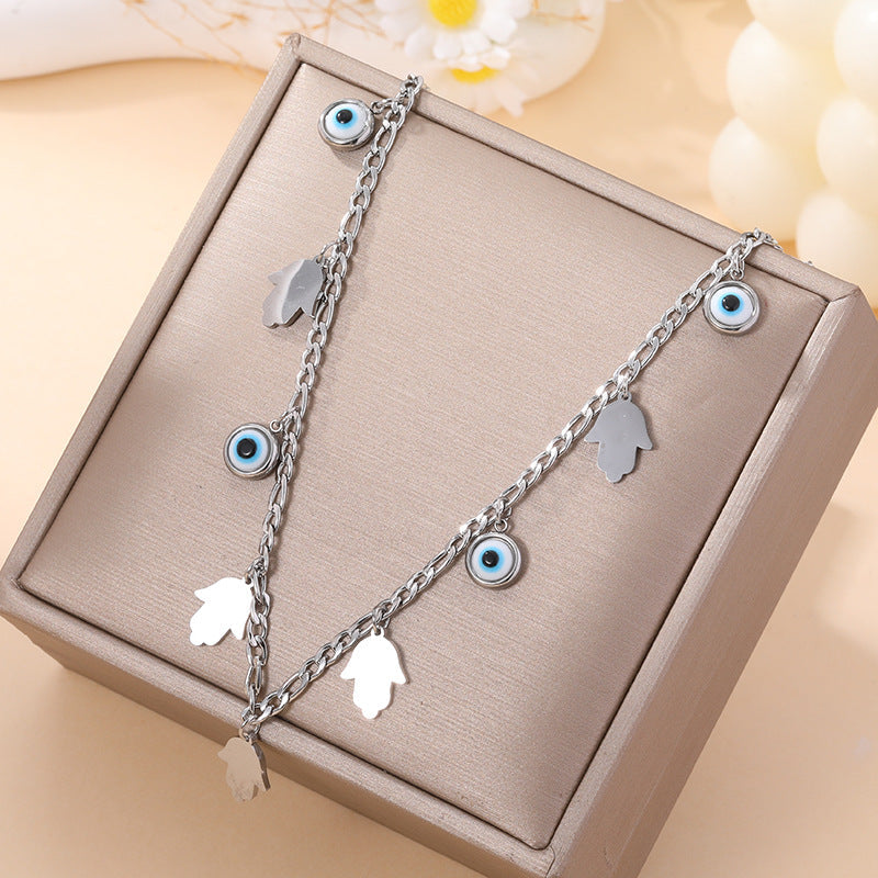 Women's Fashion Devil's Eye Titanium Steel Light Bracelet