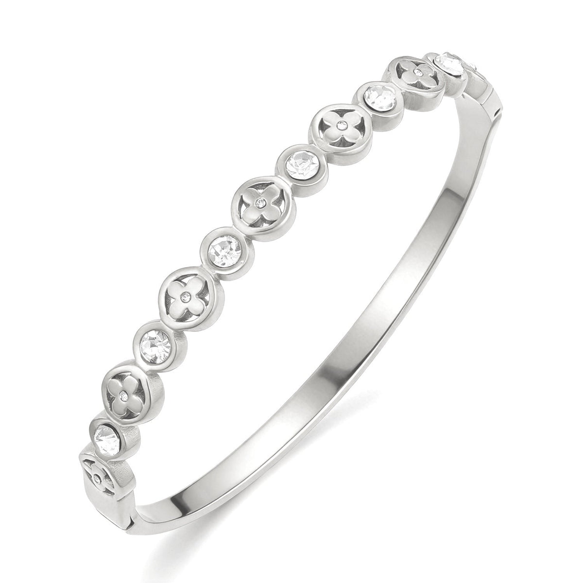 Open Stainless Steel Hydraulic Light Luxury High-grade Exaggerated Design Sense Bracelets