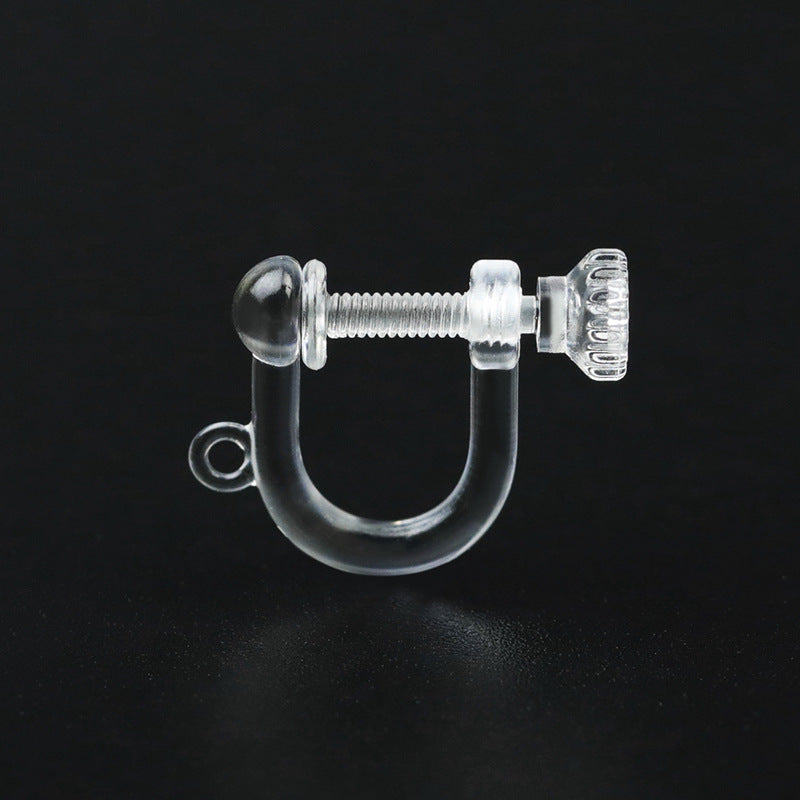 Converter Transparent Invisible Painless Resin Plastic Ear Clip