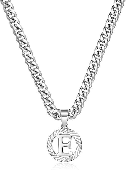 Men's Style White Gold Color Cuban Link Chain Necklaces