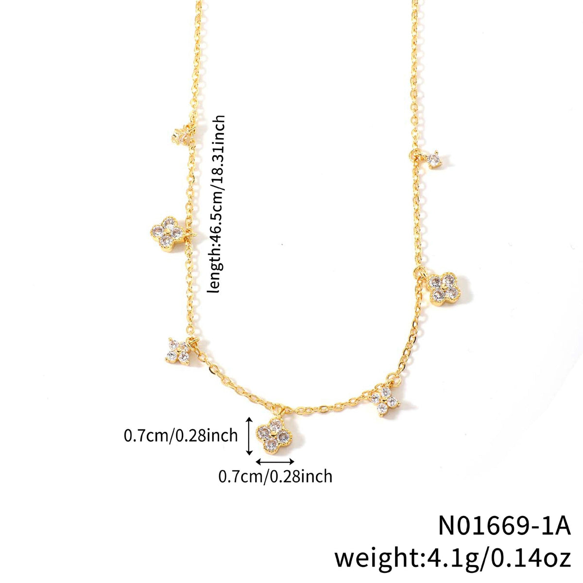 Flower-shaped Clavicle Chain Fashion Inlaid Zirconium Design Birthday Pendant