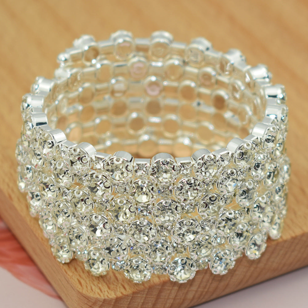 Pretty Exaggerated Personalized Temperament Female Row Bracelets